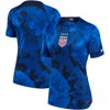 Women's Nike Blue USWNT 2022/23 Away Breathe Stadium Replica Blank Jersey