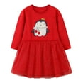 thumbnail image 1 of AAMILIFE Little Maven Robe Décontractée pour Bébés Filles Automne Rose Jolies Robes à Motif pour Enfants Mignonne et Confortable Vêtements pour Enfants 2-12 Ans, 1 of 2