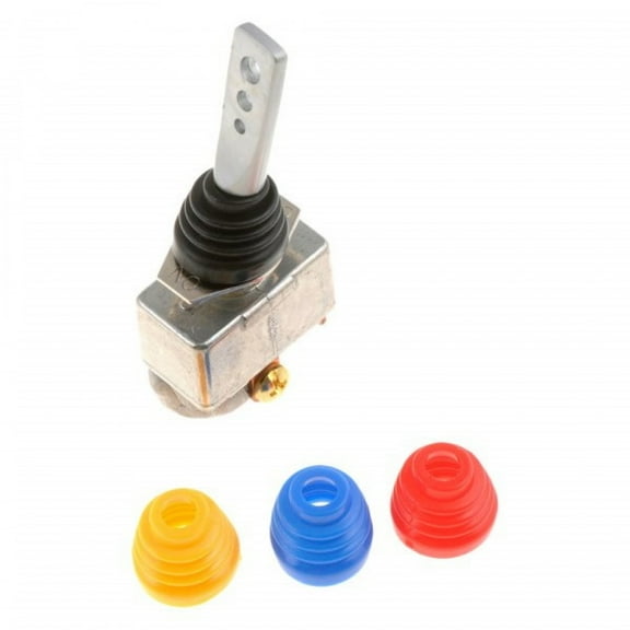 KarParts360 Toggle Switch | Metal | Silver | Single Pole | 35 Amperage Rating | Toggle Switch Actuation