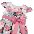 thumbnail image 4 of GYRATEDREAM Flower Girls Dress Princess Pageant Dress for Wedding Kids Party Prom Ball Gowns with Bow-Knot, Size 7-8 Years, 4 of 9