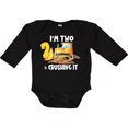 thumbnail image 3 of Inktastic I'm 2 and Crushing It Construction 2nd Birthday Boys or Girls Long Sleeve Baby Bodysuit, 3 of 5