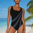 thumbnail image 1 of WILLBEST Trajes de Baño Niña Natación Talla Grande Traje de Baño Para Mujer Cuello En U Color Sólido Monokini Trajes de Baño Verano Ropa de Playa, 1 of 3