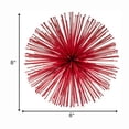 thumbnail image 2 of Modern Day Accents5251Spiked Medium Red SphereErizo Spiked Medium Red Sphere, Tabletop, Sphere, Red, Spiky, Statement Piece, Home and Office Accents, Filler, 8" x 8" x 8"MediumRed, 2 of 2
