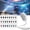 With 3 Films, variant on HD Smart Dynamic 5D Holographic Night Light Projector,Plug and Play HD 2-in-1 Galaxy Star Projector,360 Rotating, USB Powered,with 3 Films