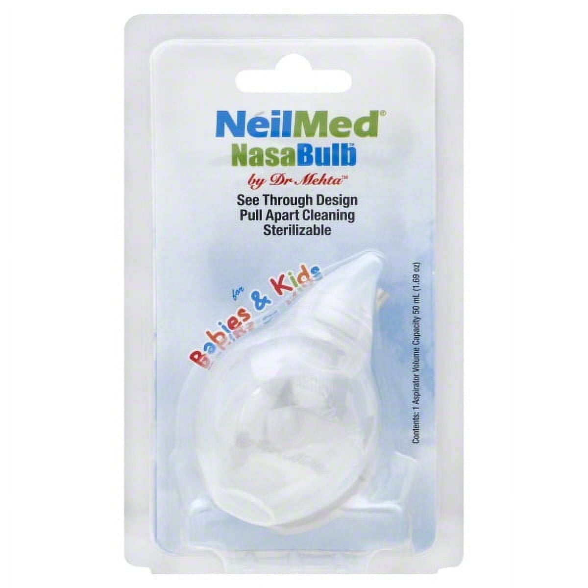 NeilMed NasaBulb Nasal Aspirator – Clear Design, 1 Count