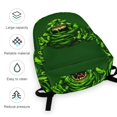 thumbnail image 6 of Ghostbusters Green Adjustable Laptop Backpack Daypack Satchel Bookbag Half Printed Rucksack Travel Bag, 6 of 8
