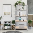 thumbnail image 2 of Costway 3 PCS 5-Tier Metal Storage Shelves 73" Garage Rack W/Adjustable Shelves Silver, 2 of 10