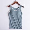 thumbnail image 5 of AirLoni Women's Camisole Loose Fit Square Neck Stretchy Breathable Casual Sleeveless Top Tee Tank Tops For Daily Wear Solid Color Navy,M, 5 of 6