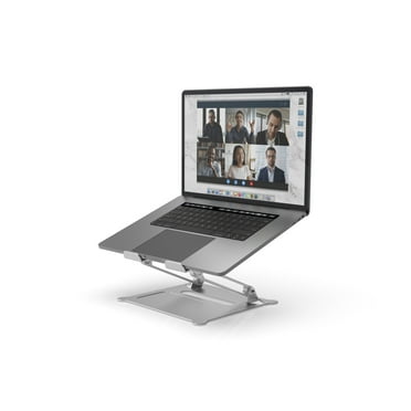 SOAR Portable Aluminum Laptop Stand - Height Adjustable Laptop Stand for Desk - Ventilated & Ergonomic Laptop Holder - Universal Compatibility for Notebook Holder - Non-Slip Laptop Riser
