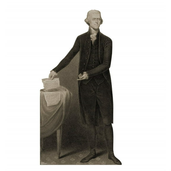 Advanced Graphics 3637 74 x 39 in. Thomas Jefferson Cardboard Cutout