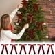 thumbnail image 4 of Set de decoraciones de lazos de terciopelo para árbol de Navidad de 6 | Lazos navideños suaves y de textura sedosa para árbol, coronas, guirnaldas | Elegantes adornos festivos de envolvente para, 4 of 7