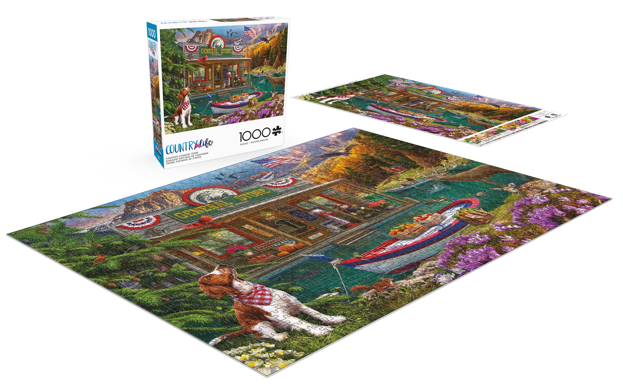 Buffalo Games Floating Country Store 1000-Piece 26.75 x 19.75-Inch Interlocking Jigsaw Puzzle for Adults Ages 14+