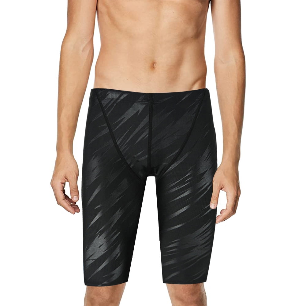 Men's Athletic Swim Jammers Quick Dry Compression Square Leg Swim Brief