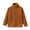 Brown, variant on Toddler Boys Velvet Fleece Outerwear Jacket Kids Zip Up High Neck Coat, Sizes 3-4