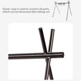 thumbnail image 3 of Étagère de Camping Rangement Cintres Support Pliable Outils Multifonctionnels Barbecue Pique-Nique Randonnée Couverts Support de Voyage Noir/l, 3 of 9