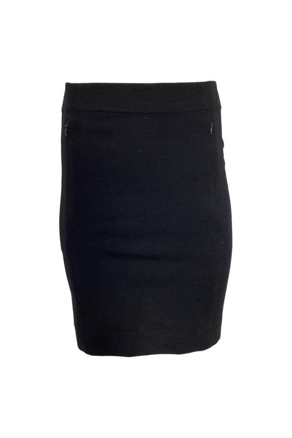 Pre-Owned Diane Von Furstenberg Mini Fitted Skirt in Black Viscose
