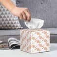 thumbnail image 5 of Goofa Hand Drawn Snake Tissue Box Cover PVC Leather Tissue Holder Square Facial Tissue Case Facial Paper Organizer Dispenser for Bathroom, Vanity Countertop, 5 of 8