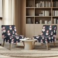 thumbnail image 4 of HELLHERO Christmas Armless Accent Chair Cover Featuring Cute Snowman Pattern, Stretch Elastic Bottom Anti Scratch Protector for Living Room Dining Room Hotel, 4 of 8