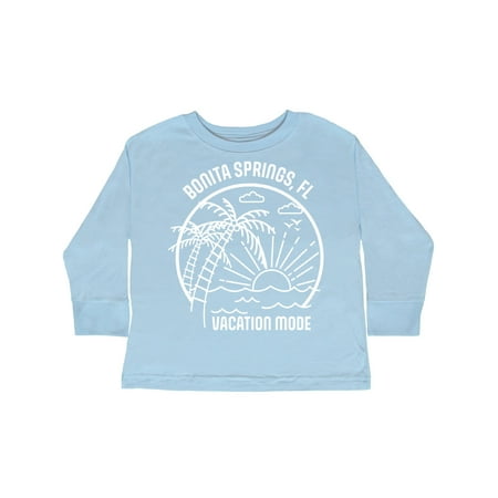 

Inktastic Summer Vacation Mode Bonita Springs Florida Gift Toddler Boy or Toddler Girl Long Sleeve T-Shirt