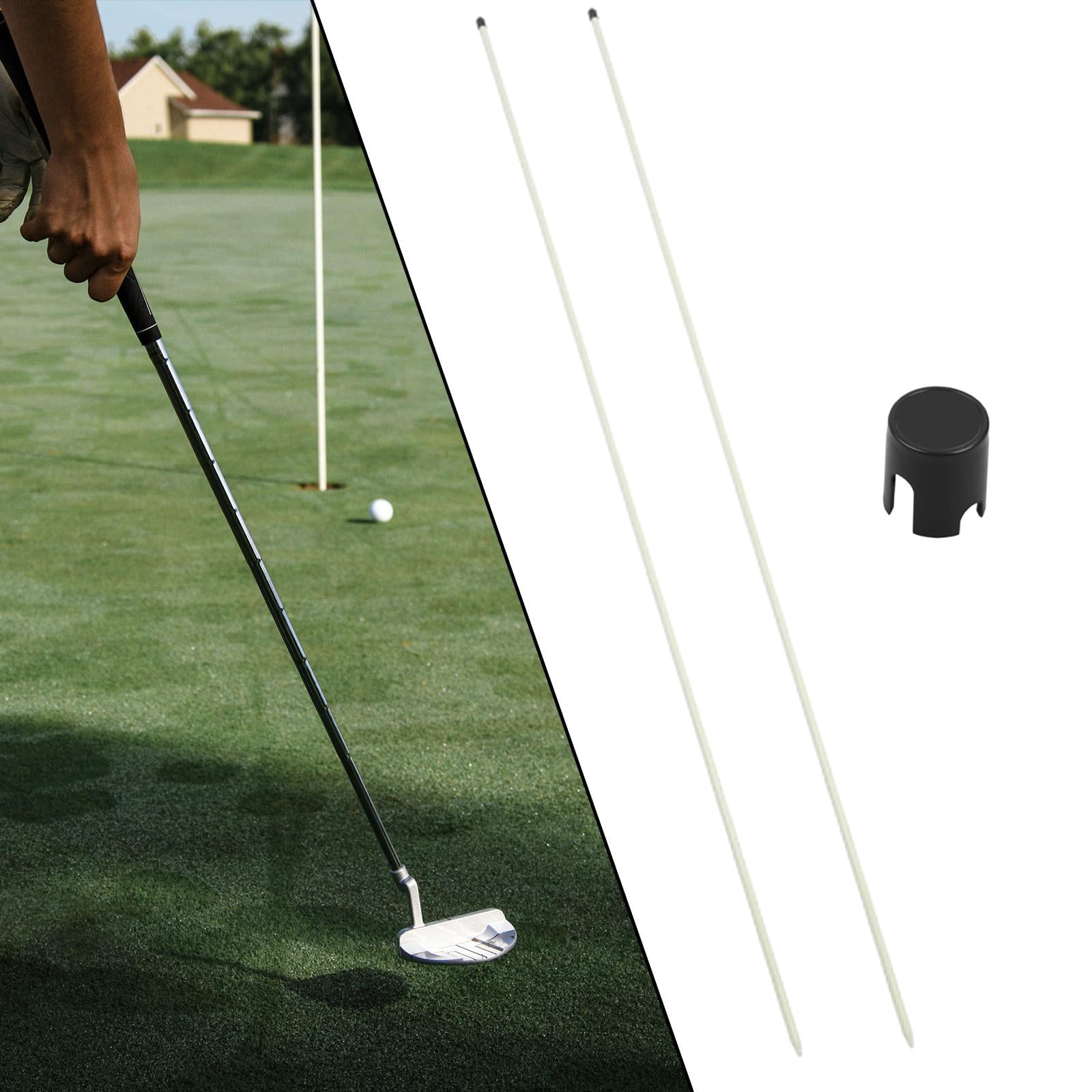 harayaa Golf Alignment Stick 122cm Putting Training Equipment for Golf Training Home White
