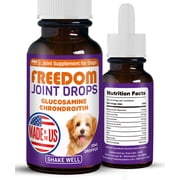 Freedom Joint Drops for Dogs with Hyaluronic Acid & Glucosamine, Joint Supplement for Dogs, 30 ml