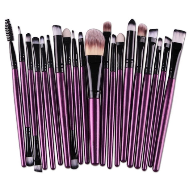Juego de 20 brochas de maquillaje para base líquida