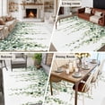 thumbnail image 6 of Eucalyptus Leaves Area&nbsp;Rug 8x10ft Green Gradient Leaf Non-Slip&nbsp;Washable Square&nbsp;Rugs Soft Felt Indoor Floor Mat for Bedroom Kitchen Living Room Bathroom, 6 of 9