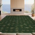 thumbnail image 2 of Design&I 6'x9' Washable Area Rug Sleek Flatweave Pet Friendly Vintage Fishing Fly Cabin Trout Hook Lure Lake Border Tackle for Queen Size Bedroom, Under Bed, 2 of 7
