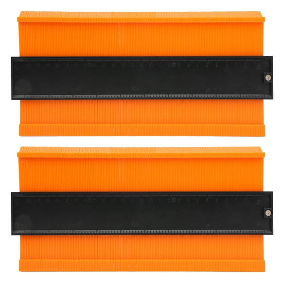 Règle de Contour, 2 Pcs Règle de Contour Jauge Règle de Copie de Contour Forme Irrégulière Innovation Moderne