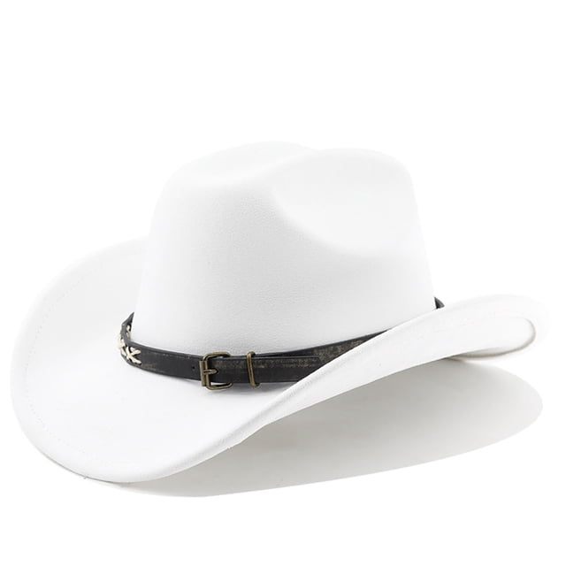 Western Frontier Cowboy Hat Curved Brim for Outdoor Adventure Travel Riding and Country Style Craftsmanship