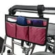 thumbnail image 5 of Bolsa lateral para silla de ruedas, apoyabrazos reflectante, bolsa lateral, organizador de almacenamiento portátil colgante, rojo vino Advancent  HA003792-03, 5 of 7