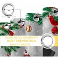 thumbnail image 4 of Fsddascl Christmas Snowman Blackout Curtains for Bedroom/Living Room, Thermal Insulated Kitchen Curtains, Grey Xmas Pine Branches Snowflakes Red Birds Grommet Darkening Window Treatment 42"x84"x2, 4 of 6