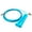 blue, variant on Plastic Handle Wire Rope Skipping Adult Sports Fitness Equipment Racing Rope Skipping - orange