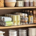 thumbnail image 4 of 2 Pcs Bacs Organisateurs de Réfrigérateur pour Canettes de Soda, Organiseur pour Réfrigérateur, Support de Boisson, Bac de Rangement et Distributeur pour Garde-Manger, Réfrigérateur, Congélateur, Armoires, Placard, Cuisine, 4 of 10