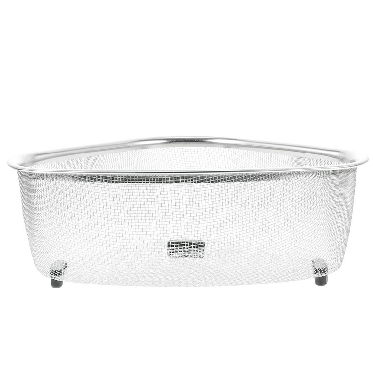 Hemoton Stainer Steel Strainer Vegetable Washing Basket with Handle Fruit  Washing Colander Double Layer Veggie Food Washing Bowl Basket with Filter