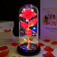 thumbnail image 2 of Rosa Artificial Fvawe Galaxia con Luz en Cúpula de Cristal, 2 of 7