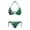 Brazil Flag Design, variant on Binienty Palm Jamaica Two Piece Bathing Suit, Stretchy Swimwear, Soft Fabric Elastic String Bikini Set Plus Size