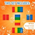 thumbnail image 4 of Strictly Briks Building Blocks Starter Kit - Colorful 2x4 Brick Set - Imagination Boost with Building Toy - Compatible with Lego - 96 Pieces, Ages 3+, 4 of 7
