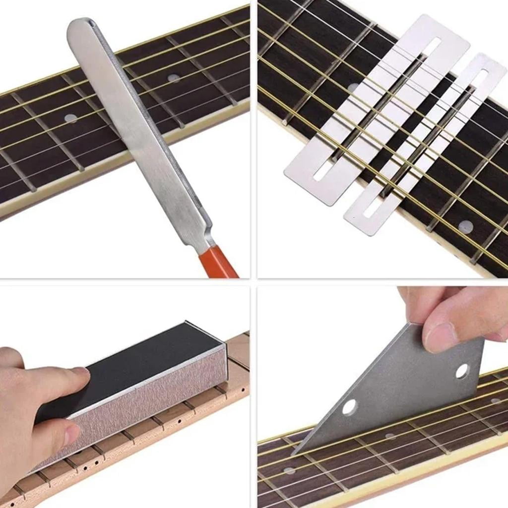 Yihuala Guitar Fingerboard Luthier Tool Guitars Fret Crowning Luthier File for Guitars Bass Guitar Fret Crowning Luthiers Tool