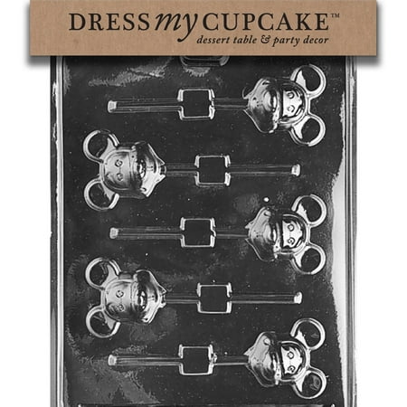 Chocolate Candy Mold, Mouse Lollipop Mickey, Classic, FDA approved plastic chocolate mold; Search for over 3000 other designs by Dress My Cupcake By Dress My Cupcake