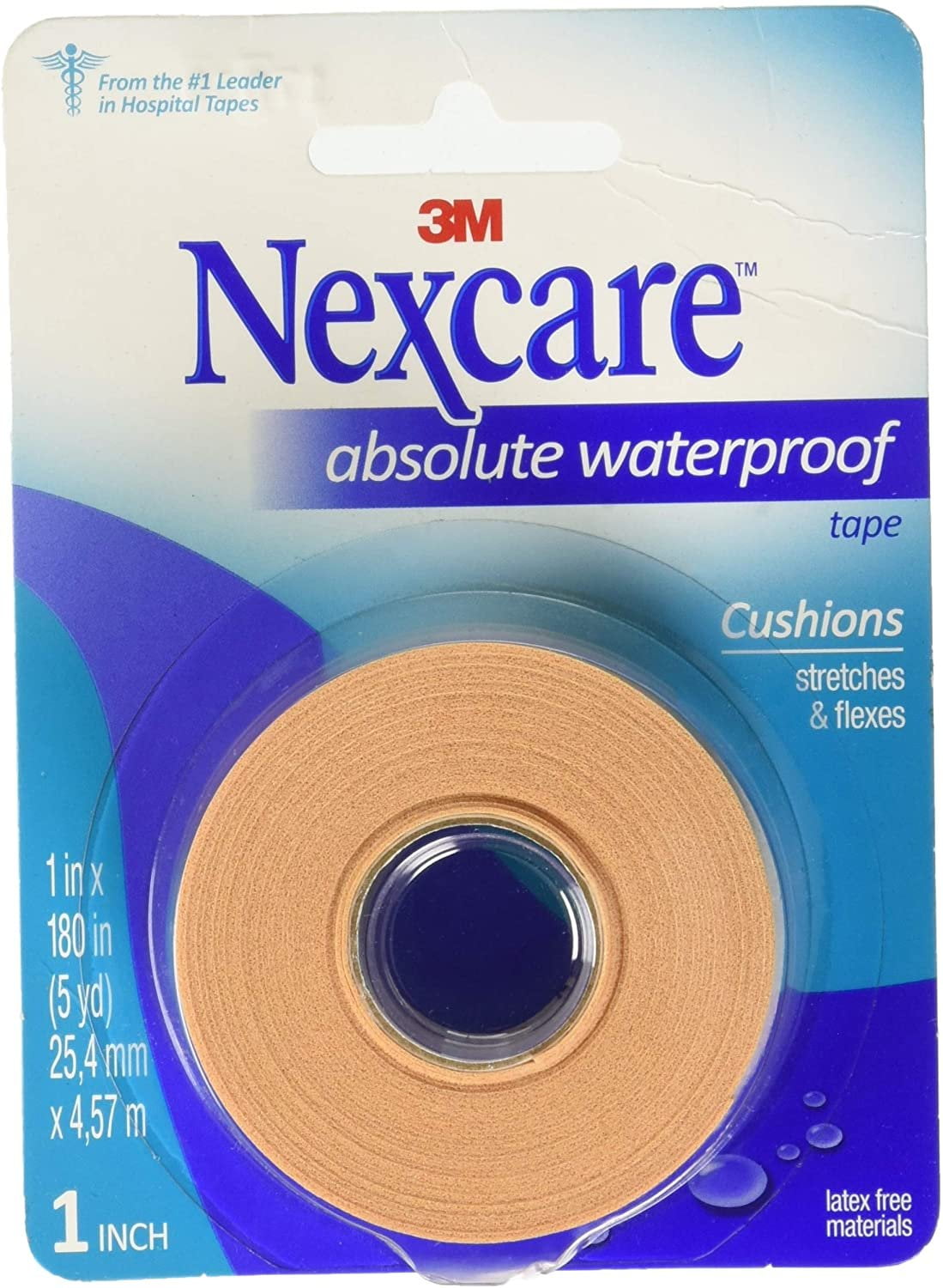 Nexcare Absolute Waterproof Tape 1 Inch X 5 Yards 1ea 