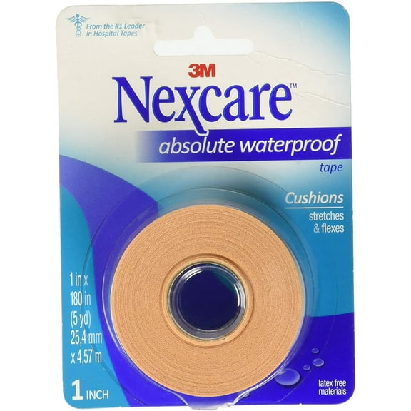 3M - First Aid Waterproof Tape 1"x180", Flexible