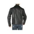 thumbnail image 4 of LN LUCIANO NATAZZI Men's Classic Full Grain Cow Leather Jacket Black, 4 of 5