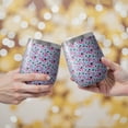thumbnail image 2 of Leopard Print 12oz Stainless Steel Insulated Wine Tumbler with Lid and Straw – Double Wall Vacuum Mug for Hot & Cold Drinks, 304 Steel Interior, Sweat-Free Design, 2 of 5