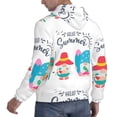 thumbnail image 6 of Wukai Gnomes Summer Print Men Hoodies Fleece Sweatshirts Long Sleeve Sweaters Pullover Fall Outfits Winter Clothes-Medium, 6 of 7