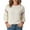 White, variant on Fiaer Crew Neck Sweater for Women Trendy Baggy Knitted Pullover Long Sleeve Casual Thermal Warm Comfort Color Blocking Tops White XL