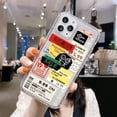 thumbnail image 1 of Fundas de silicona pintadas a la moda para Iphone 14, 11, 12, 13 Pro Max, XR, 7, 8 Plus, X, Xs, Max, 6, 6s, SE, 2022, 2020, 13 Mini Fivean unisex, 1 of 2