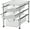 Chrome, variant on Stackable 3 Tier Sliding Basket Organizer Drawer, Chrome - Space-Saving Storage Solution