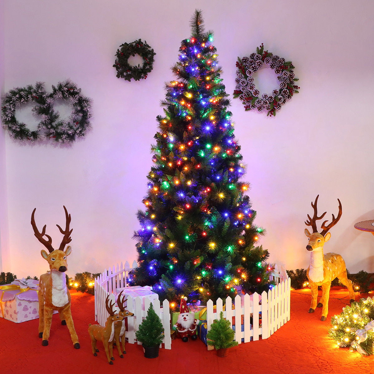 Simple Christmas Tree Lights Walmart for Small Space