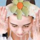 thumbnail image 5 of Preciosa diadema de flores para lavar la cara, diadema de maquillaje de tela suave para niñas y mujeres, 5 of 5